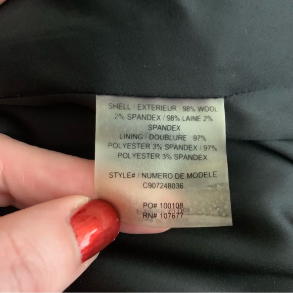 Alice + Olivia Black Ruffle Jacket Blazer, Size Small - Picture 10 of 10